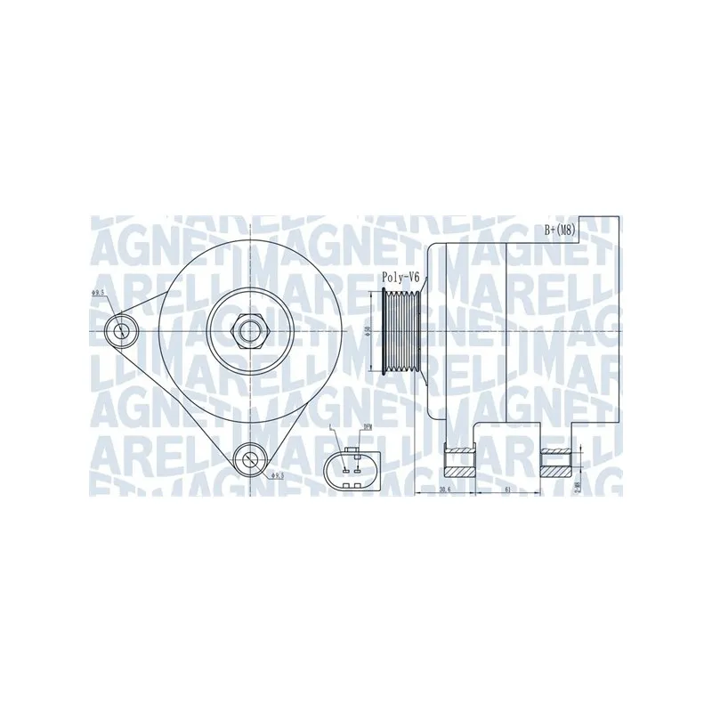 Alternateur MAGNETI MARELLI 063731985010