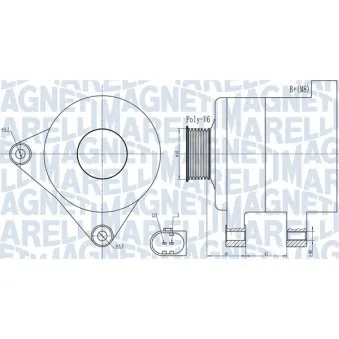 Alternateur MAGNETI MARELLI 063731986010