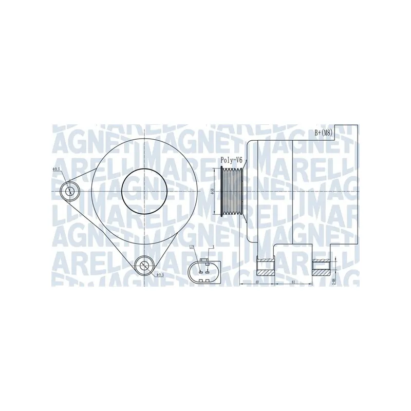 Alternateur MAGNETI MARELLI 063731986010