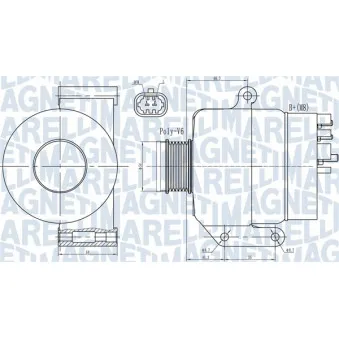 Alternateur MAGNETI MARELLI 063731987010