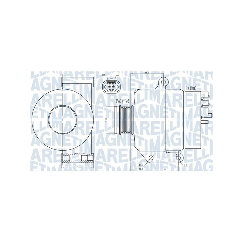 Alternateur MAGNETI MARELLI 063731987010