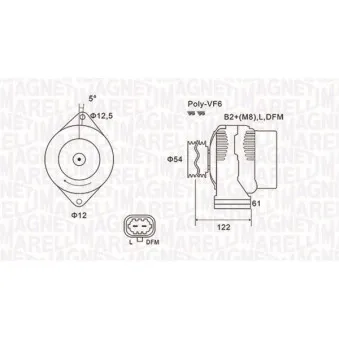 Alternateur MAGNETI MARELLI 063731994010