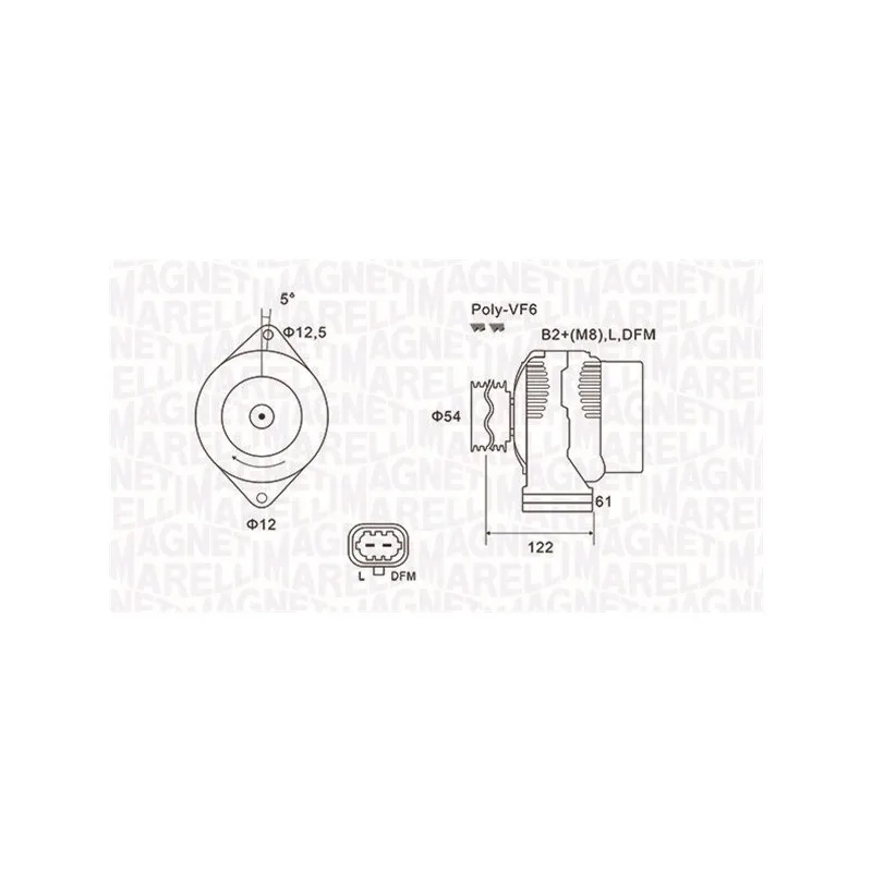 Alternateur MAGNETI MARELLI 063731994010
