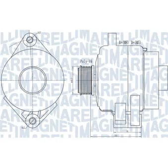 Alternateur MAGNETI MARELLI 063731995010