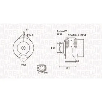 Alternateur MAGNETI MARELLI 063732005010