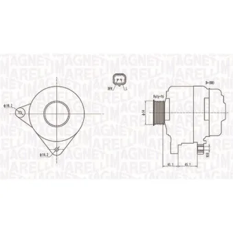 Alternateur MAGNETI MARELLI 063732008010