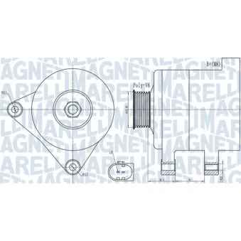 Alternateur MAGNETI MARELLI 063732011010