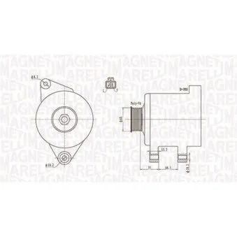 Alternateur MAGNETI MARELLI 063732017010