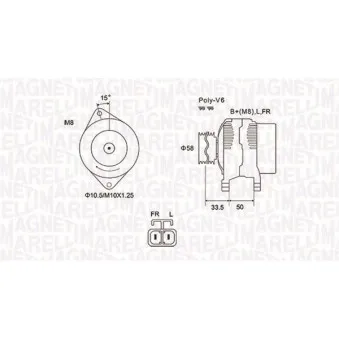 Alternateur MAGNETI MARELLI