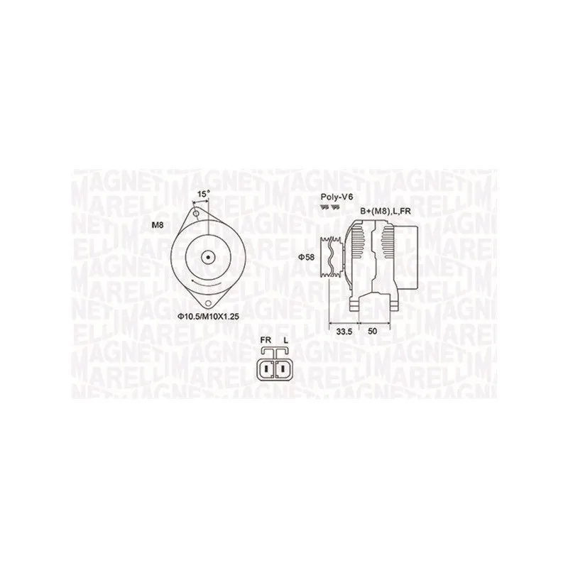 Alternateur MAGNETI MARELLI 063732020010