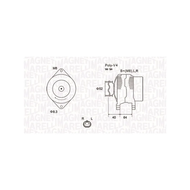 Alternateur MAGNETI MARELLI 063732023010