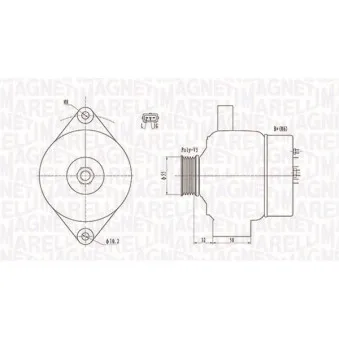 Alternateur MAGNETI MARELLI 063732026010