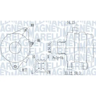 Alternateur MAGNETI MARELLI 063732027010