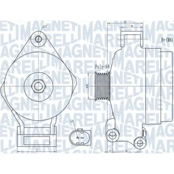 Alternateur MAGNETI MARELLI 063732044010