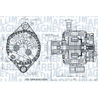 Alternateur MAGNETI MARELLI 063732045010