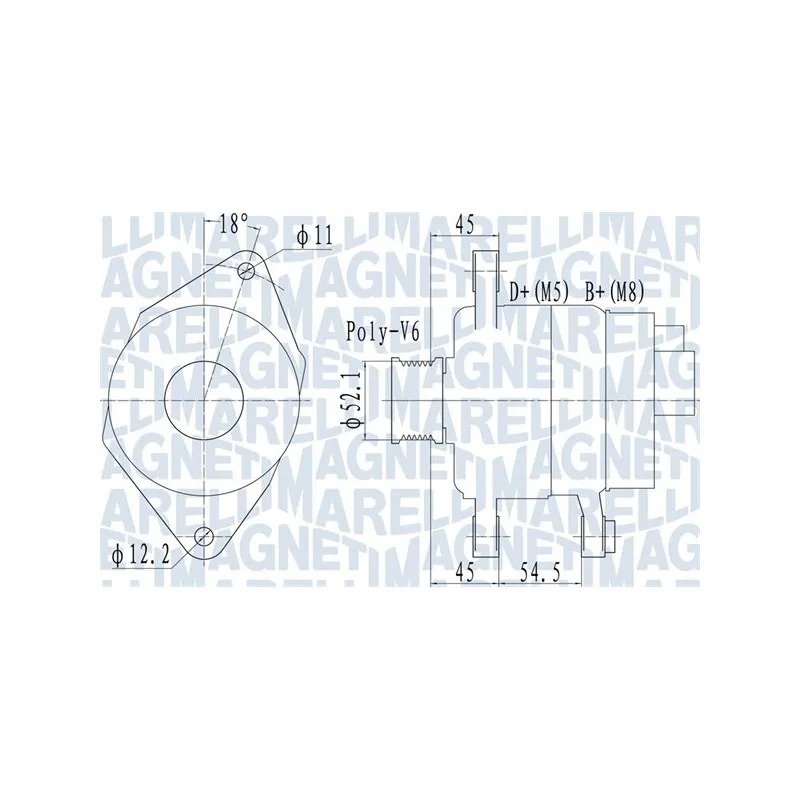 Alternateur MAGNETI MARELLI 063732048010