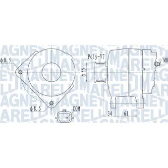Alternateur MAGNETI MARELLI 063732054010