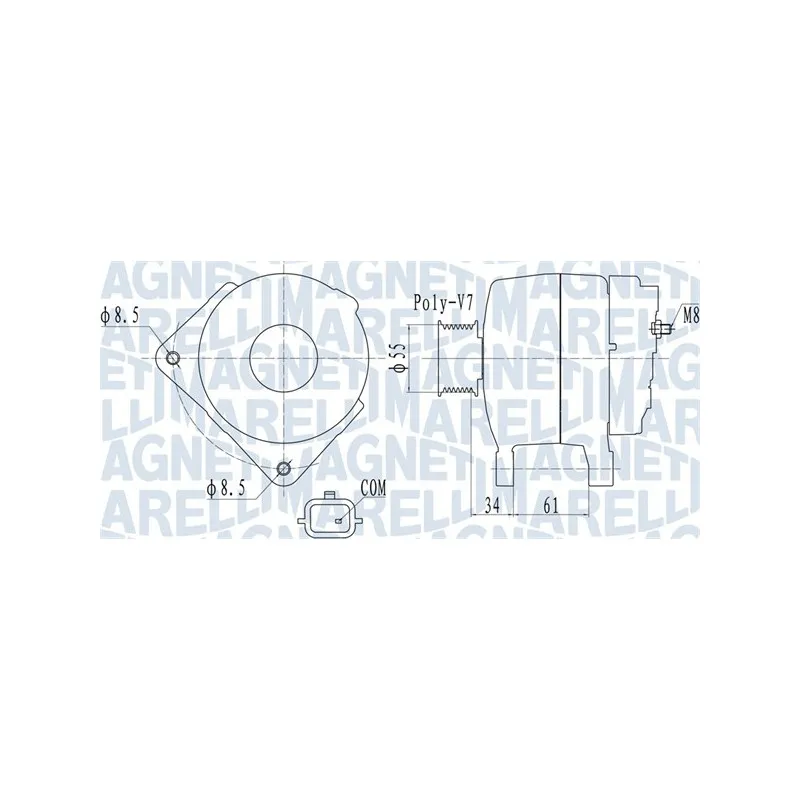 Alternateur MAGNETI MARELLI 063732054010