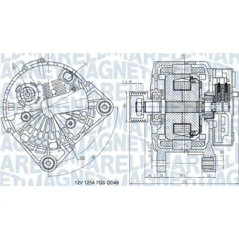 Alternateur MAGNETI MARELLI 063732058010