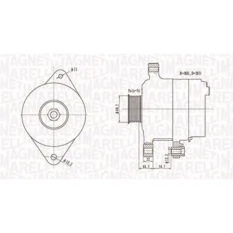 Alternateur MAGNETI MARELLI 063732062010