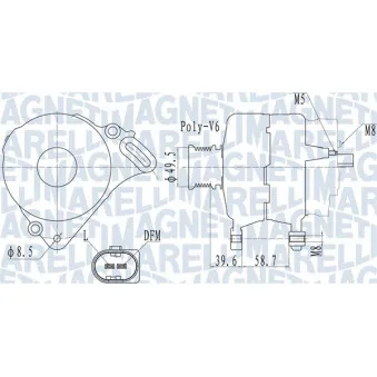 Alternateur MAGNETI MARELLI 063732064010