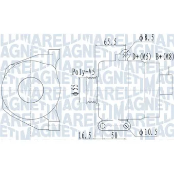 Alternateur MAGNETI MARELLI 063732070010