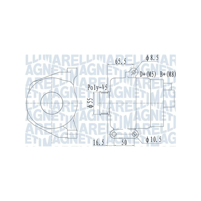 Alternateur MAGNETI MARELLI 063732070010