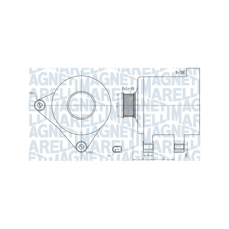 Alternateur MAGNETI MARELLI 063732091010