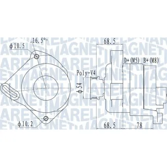 Alternateur MAGNETI MARELLI