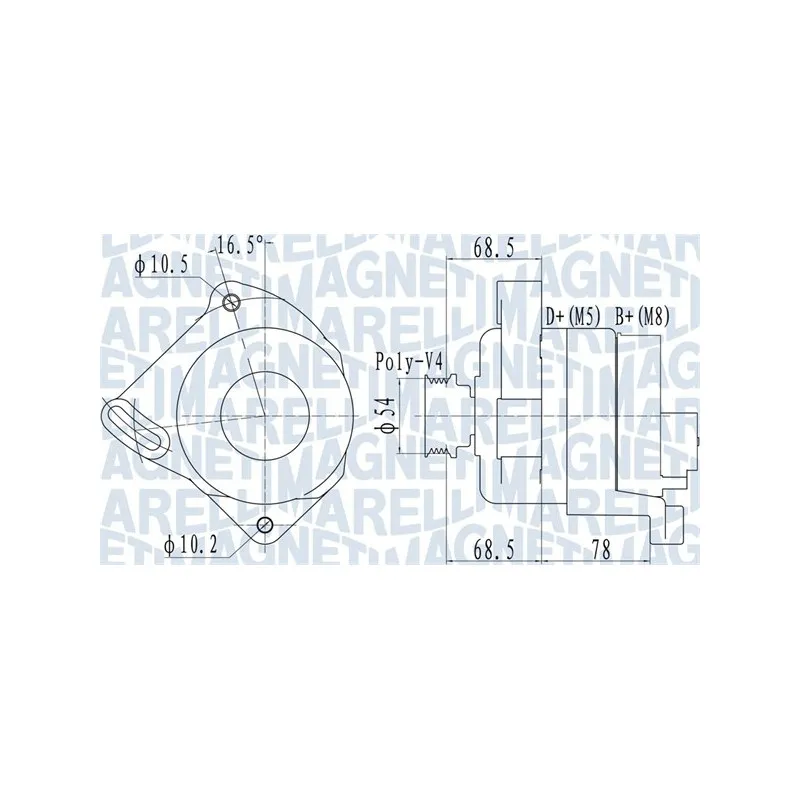 Alternateur MAGNETI MARELLI 063732096010