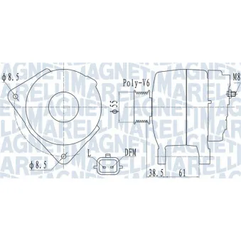 Alternateur MAGNETI MARELLI 063732098010