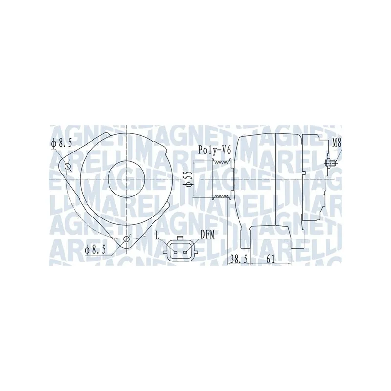 Alternateur MAGNETI MARELLI 063732098010