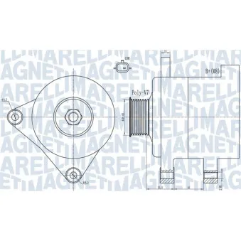 Alternateur MAGNETI MARELLI 063732101010