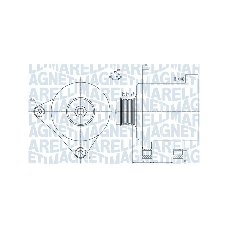 Alternateur MAGNETI MARELLI 063732101010