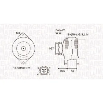 Alternateur MAGNETI MARELLI 063732102010