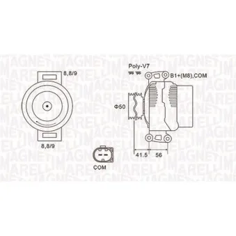 Alternateur MAGNETI MARELLI 063732108010