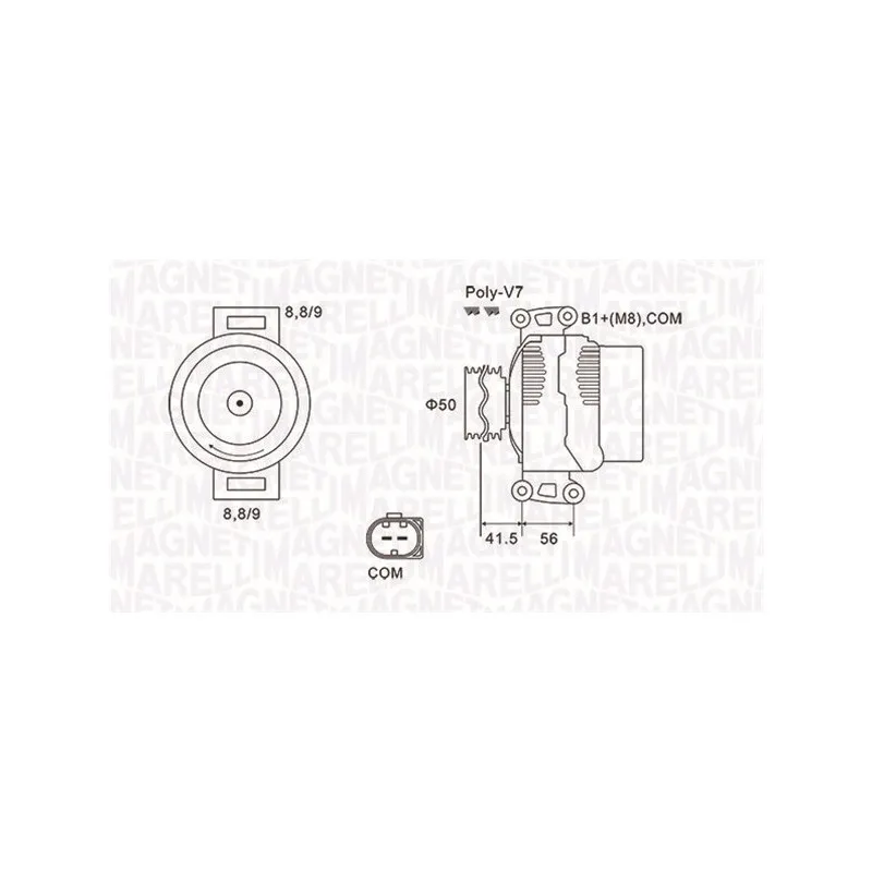 Alternateur MAGNETI MARELLI 063732108010