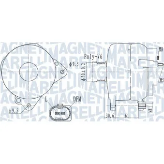 Alternateur MAGNETI MARELLI 063732118010