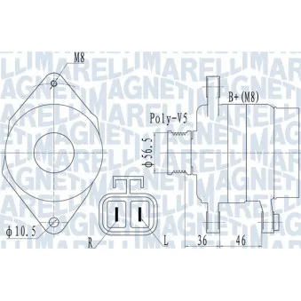 Alternateur MAGNETI MARELLI 063732128010