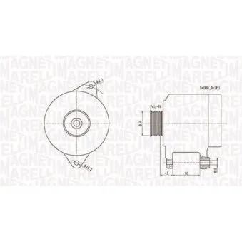Alternateur MAGNETI MARELLI 063738250010
