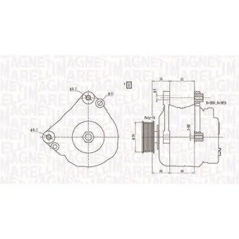 Alternateur MAGNETI MARELLI 063738290010