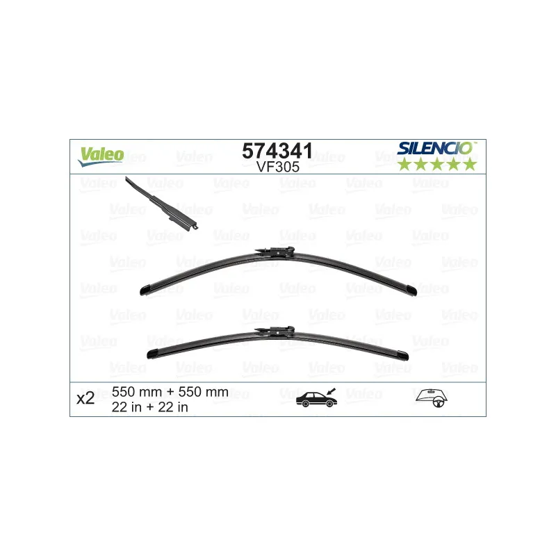 Kit balais d'essuie-glace VALEO 574341