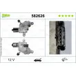 Moteur d'essuie-glace VALEO 582626 - Visuel 1
