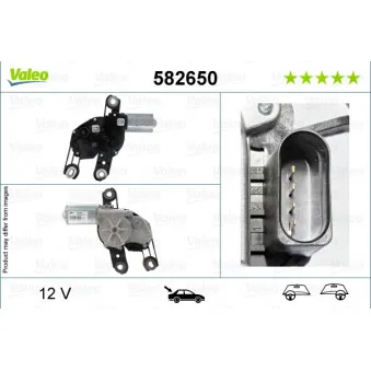 Moteur d'essuie-glace VALEO 582650