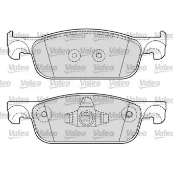 Jeu de 4 plaquettes de frein avant VALEO 601600