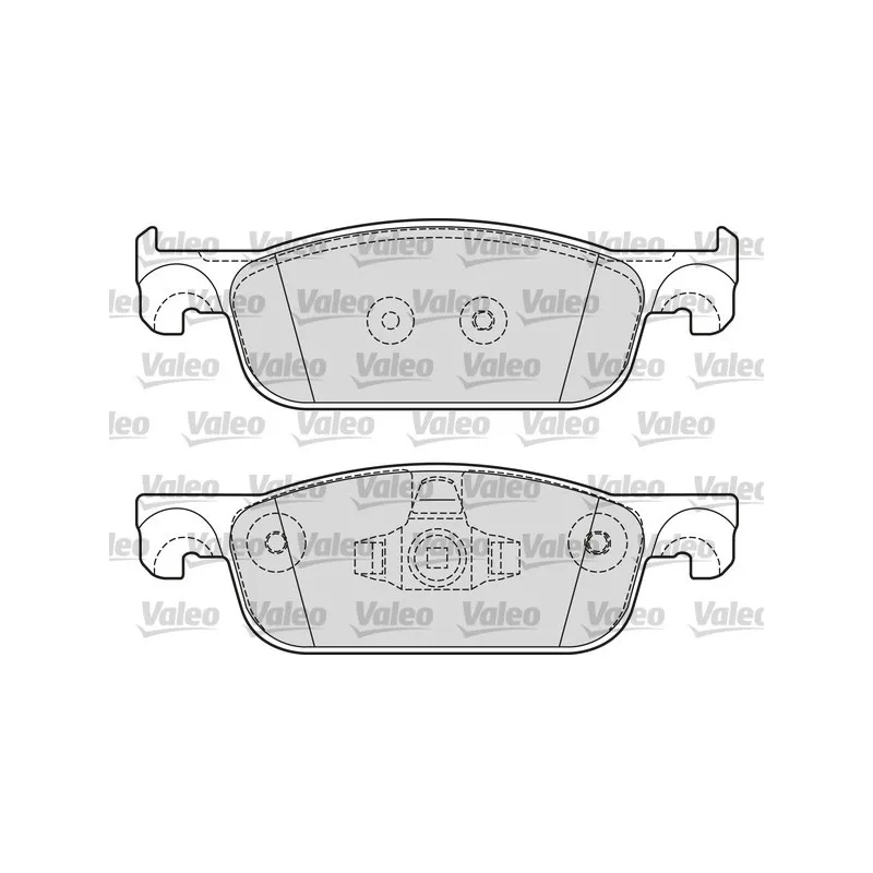 Jeu de 4 plaquettes de frein avant VALEO 601600