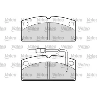 Jeu de 4 plaquettes de frein avant VALEO 601650