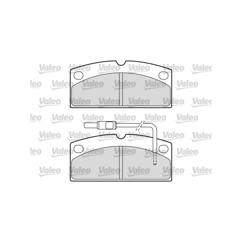 Jeu de 4 plaquettes de frein avant VALEO 601650