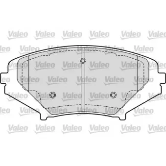 Jeu de 4 plaquettes de frein avant VALEO 601651