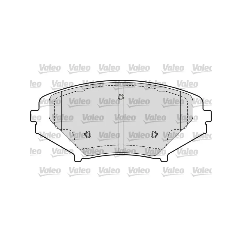 Jeu de 4 plaquettes de frein avant VALEO 601651